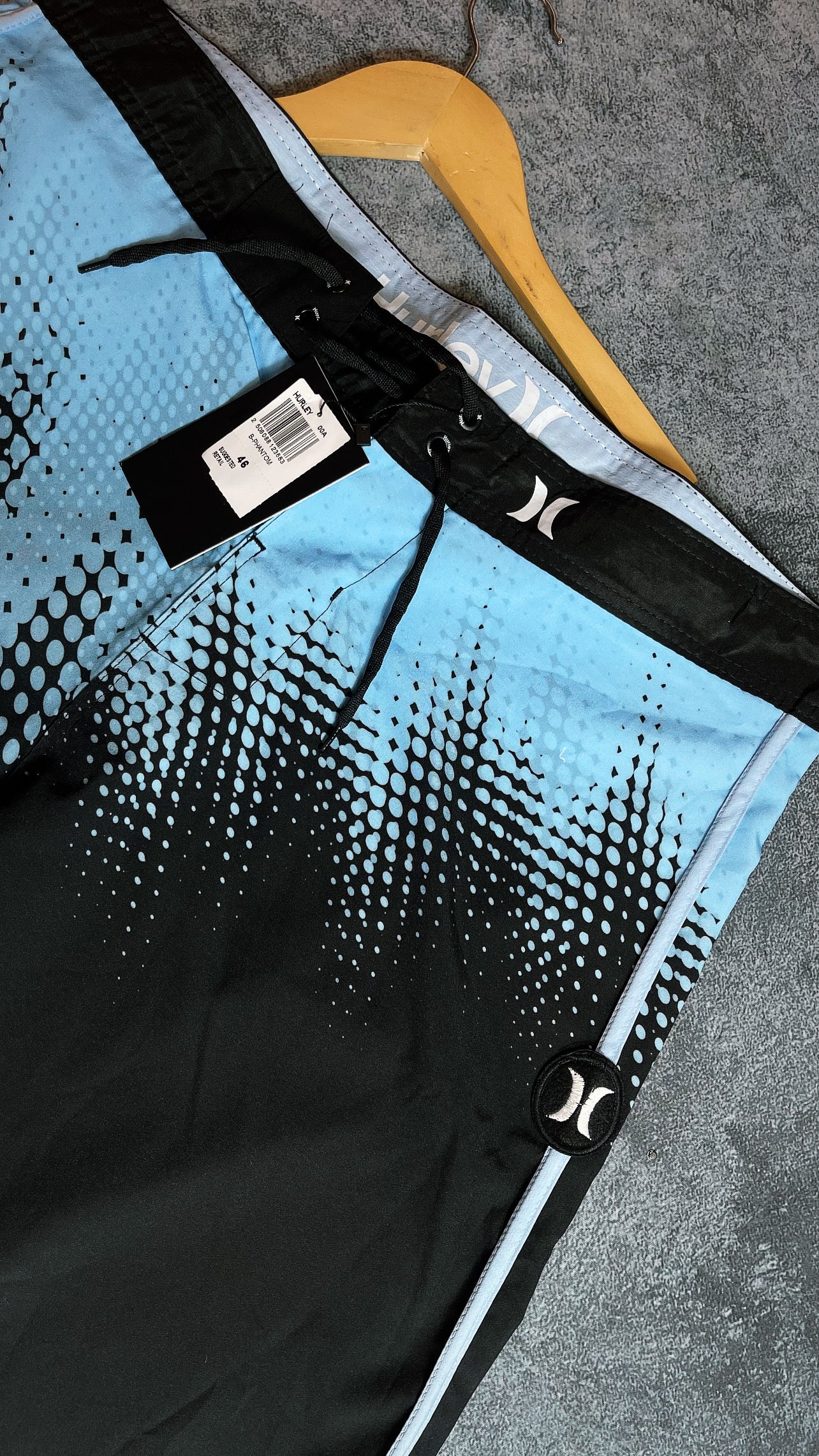 Bermuda Phanton Hurley-Preta (Azul degrade)