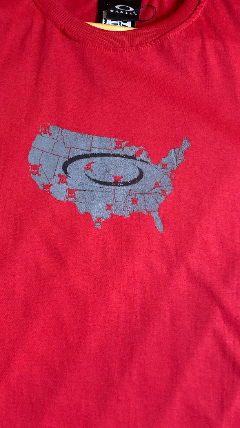 Camiseta Plus size Aoakley-Vermelha (Paises)