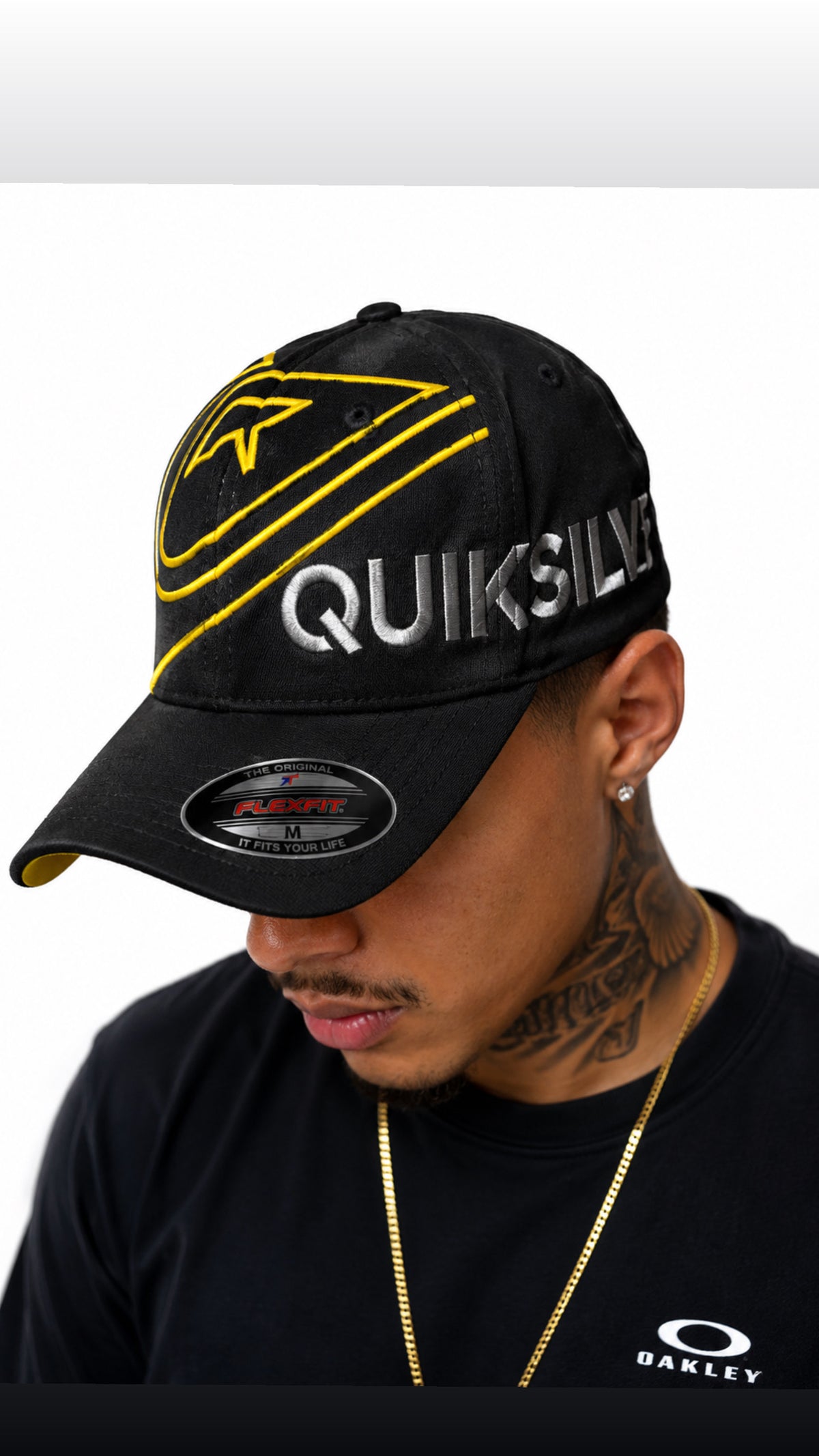 Boné Quik Preto com  Amarelo