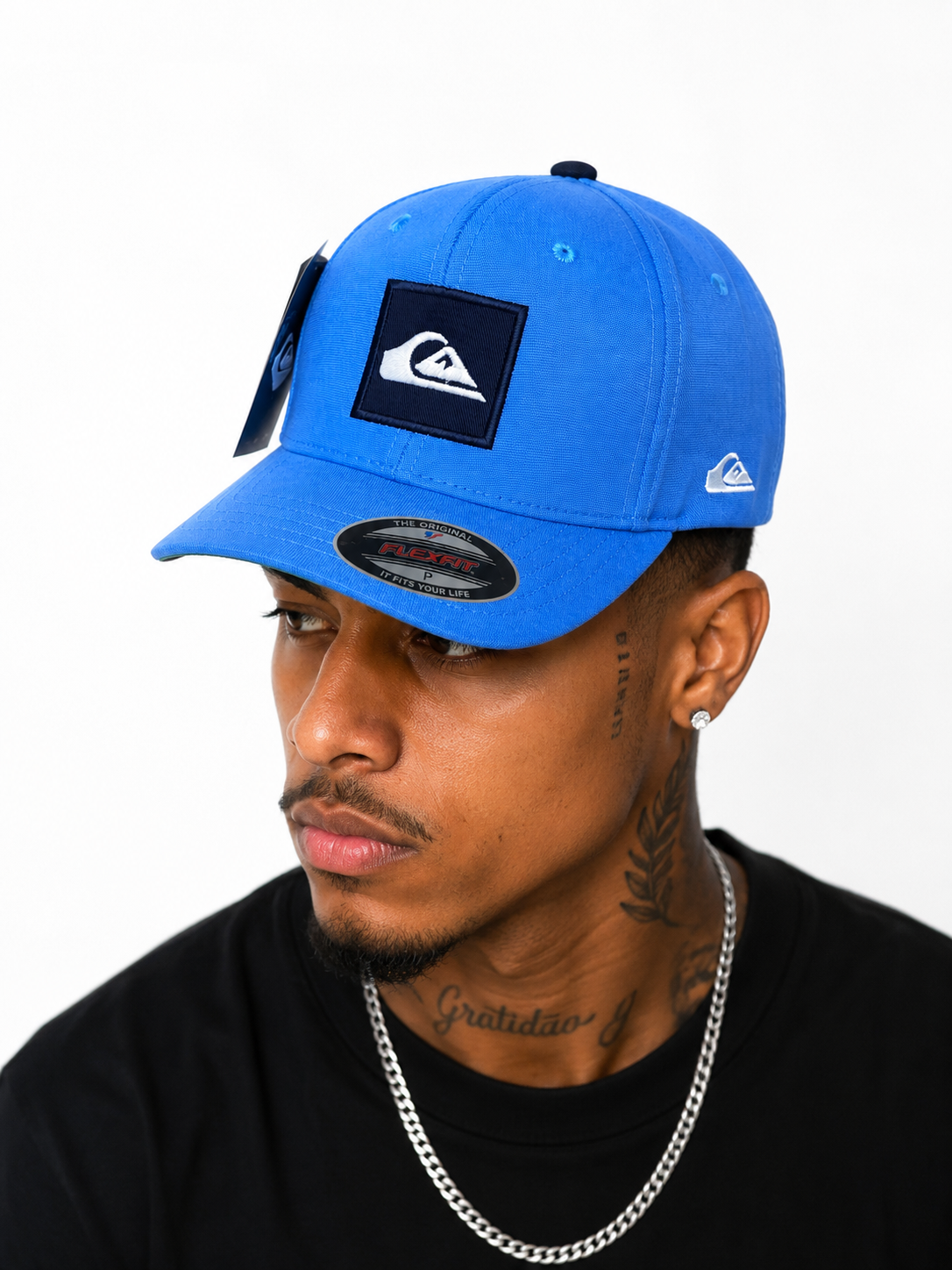 Boné Flex Fit Poliester Azul