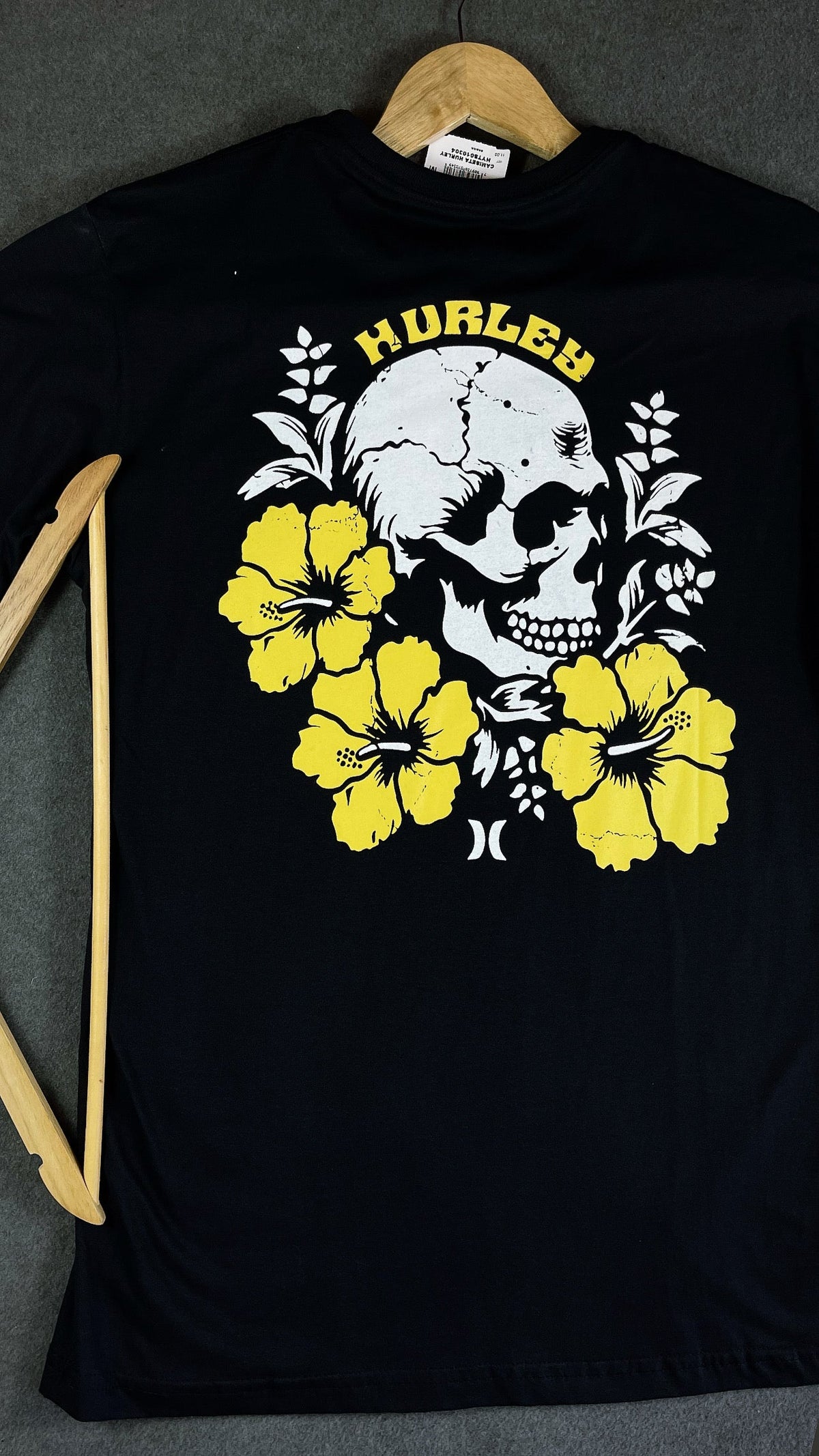 Camisa Masculina Hurley Preta em Algodão
