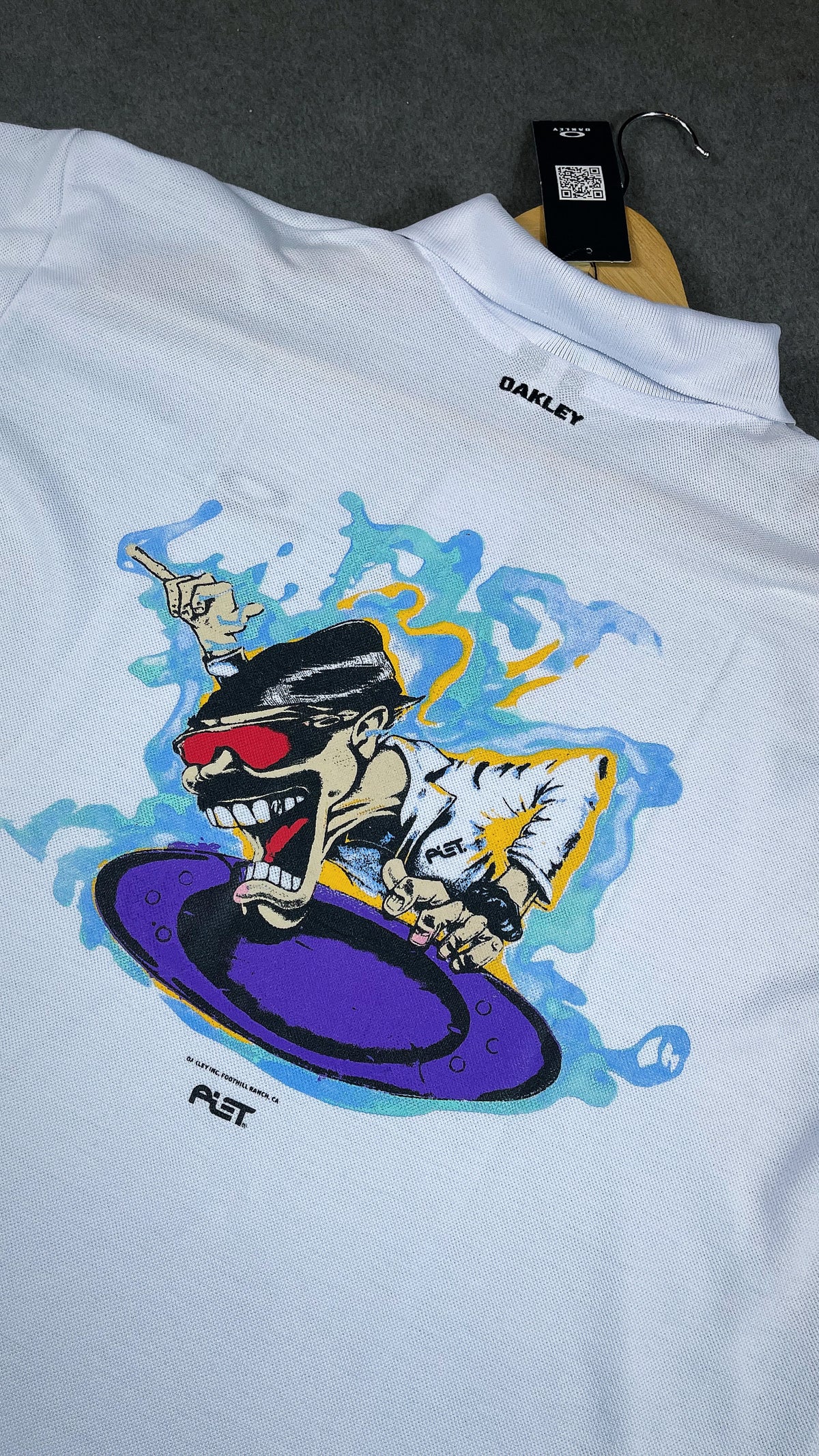 Camisa Polo Oakley Masculina Branca em Pique