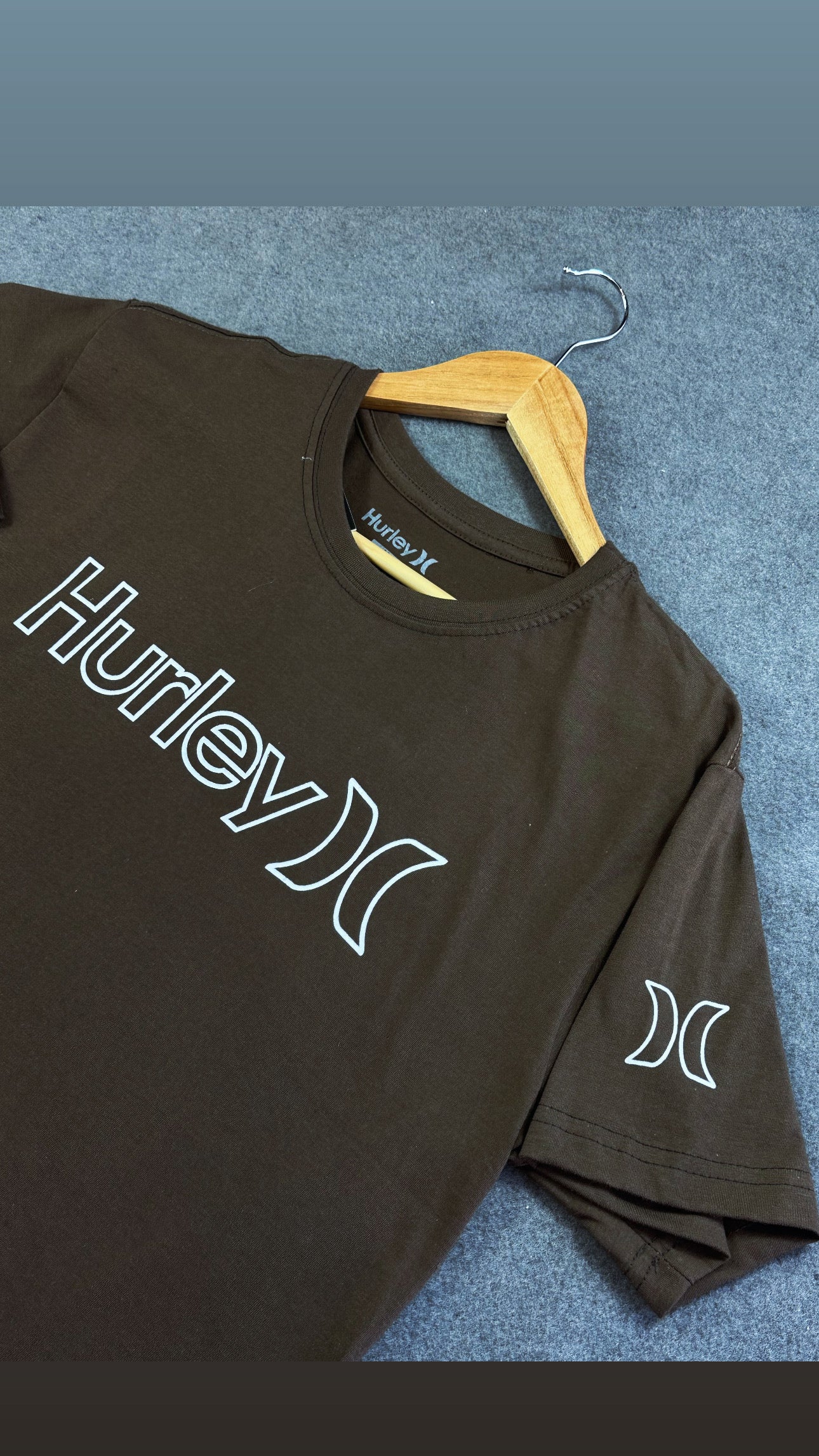 Camisa Hurley  Masculina Marrom em Algodão