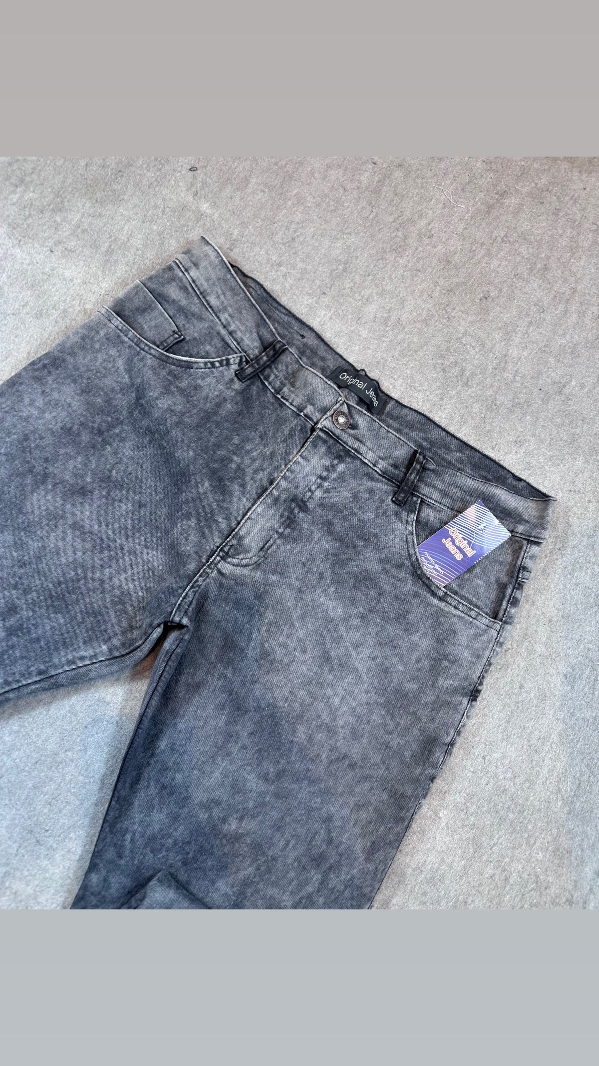 Calça Masculina Jeans Marmorizada