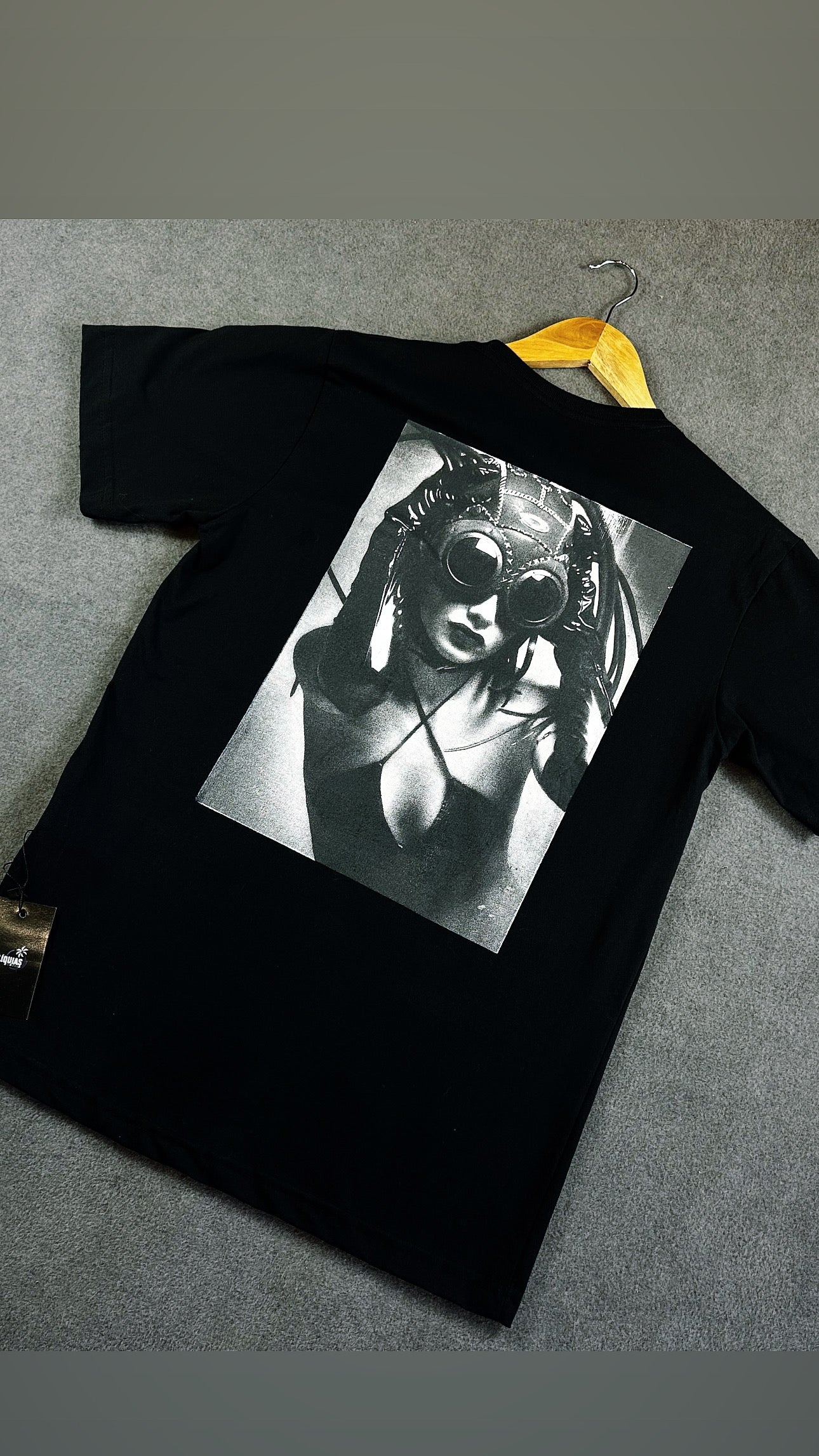 Camisa Oakley  Masculina Preta em Algodão