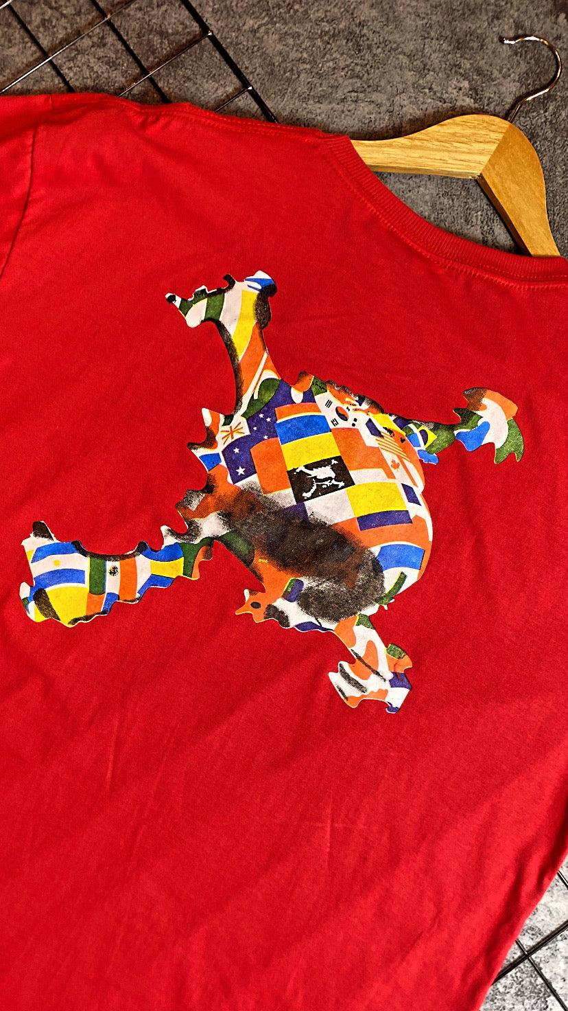 Camiseta Plus size Aoakley-Vermelha (Paises)