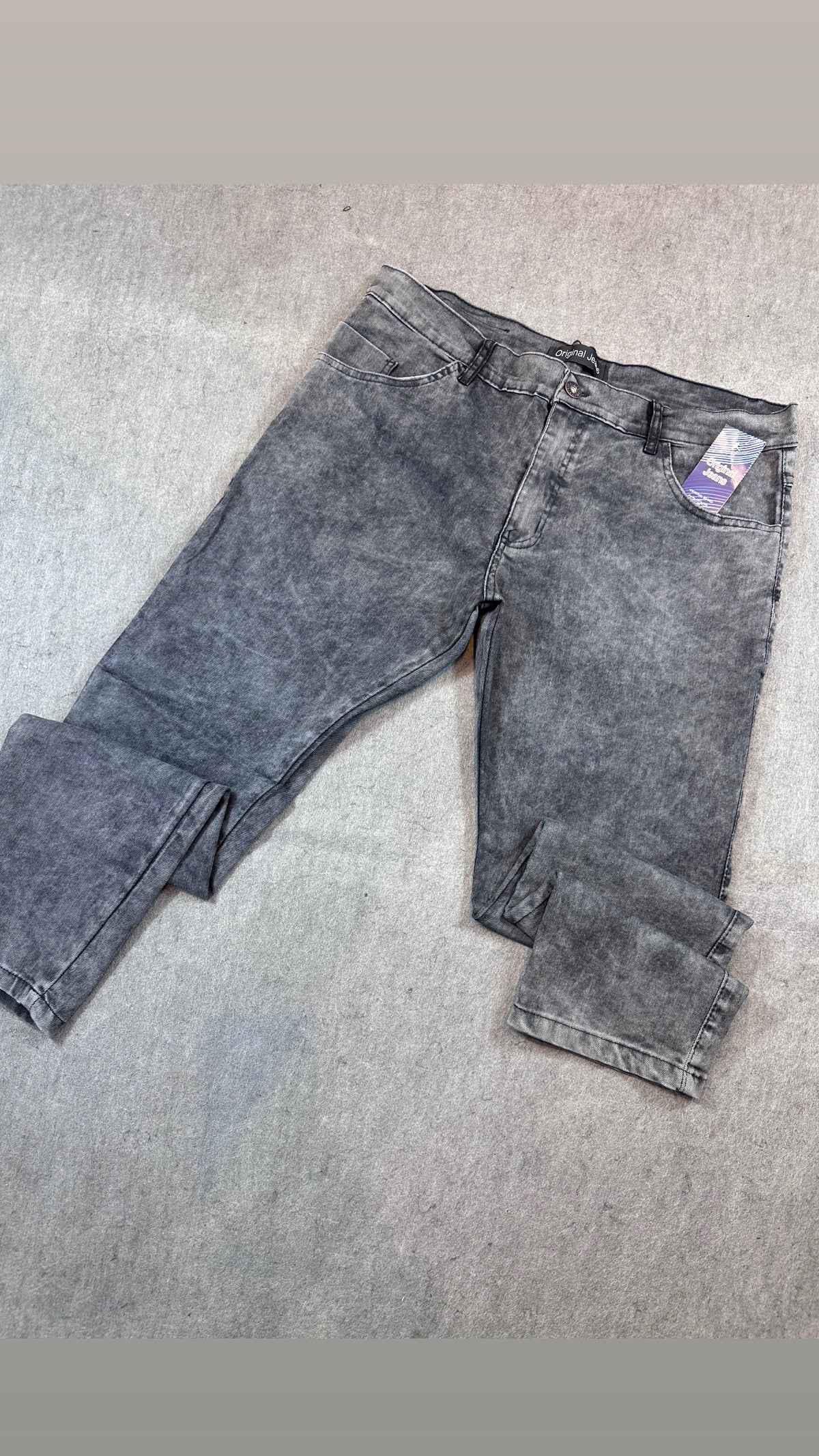 Calça Masculina Jeans Marmorizada