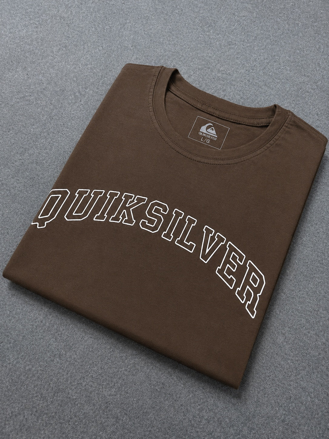Camisa Quiksilver  Masculina  Marrom em Algodão