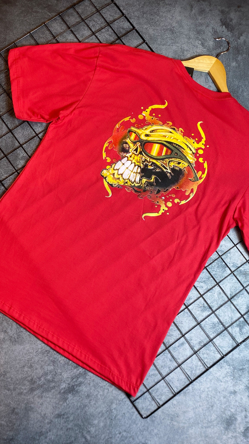 Camiseta Plus size Aoakley-Vermelha (Caveira)