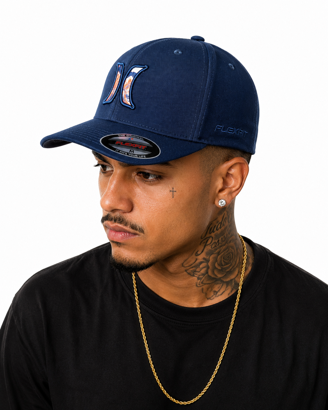 Boné H Masculino Poliester azul