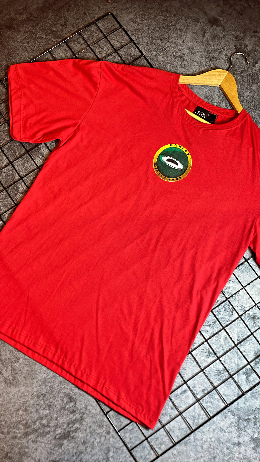 Camisa Oakley Edição Plus-size Vermelha em Algodão