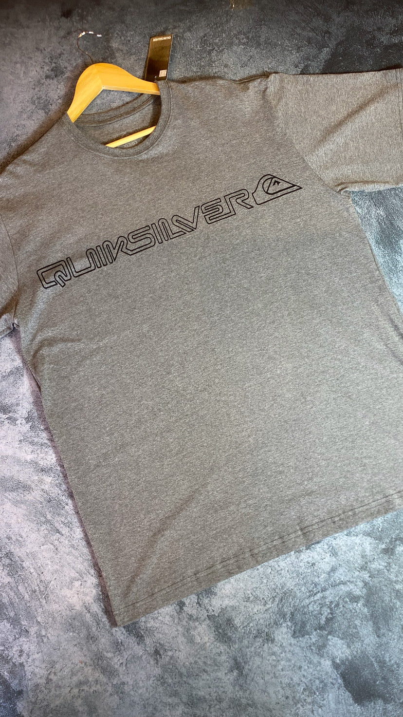 Camiseta Plus size Quiksilver-CInza