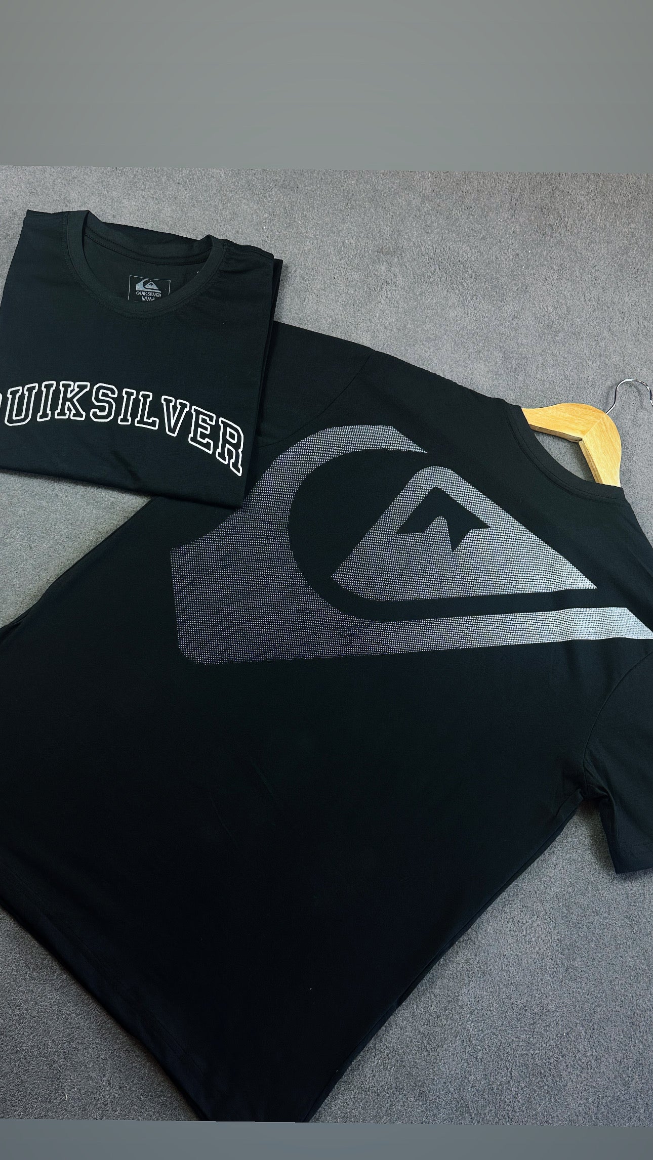 Camisa Quiksilver  Masculina Preta em Algodão