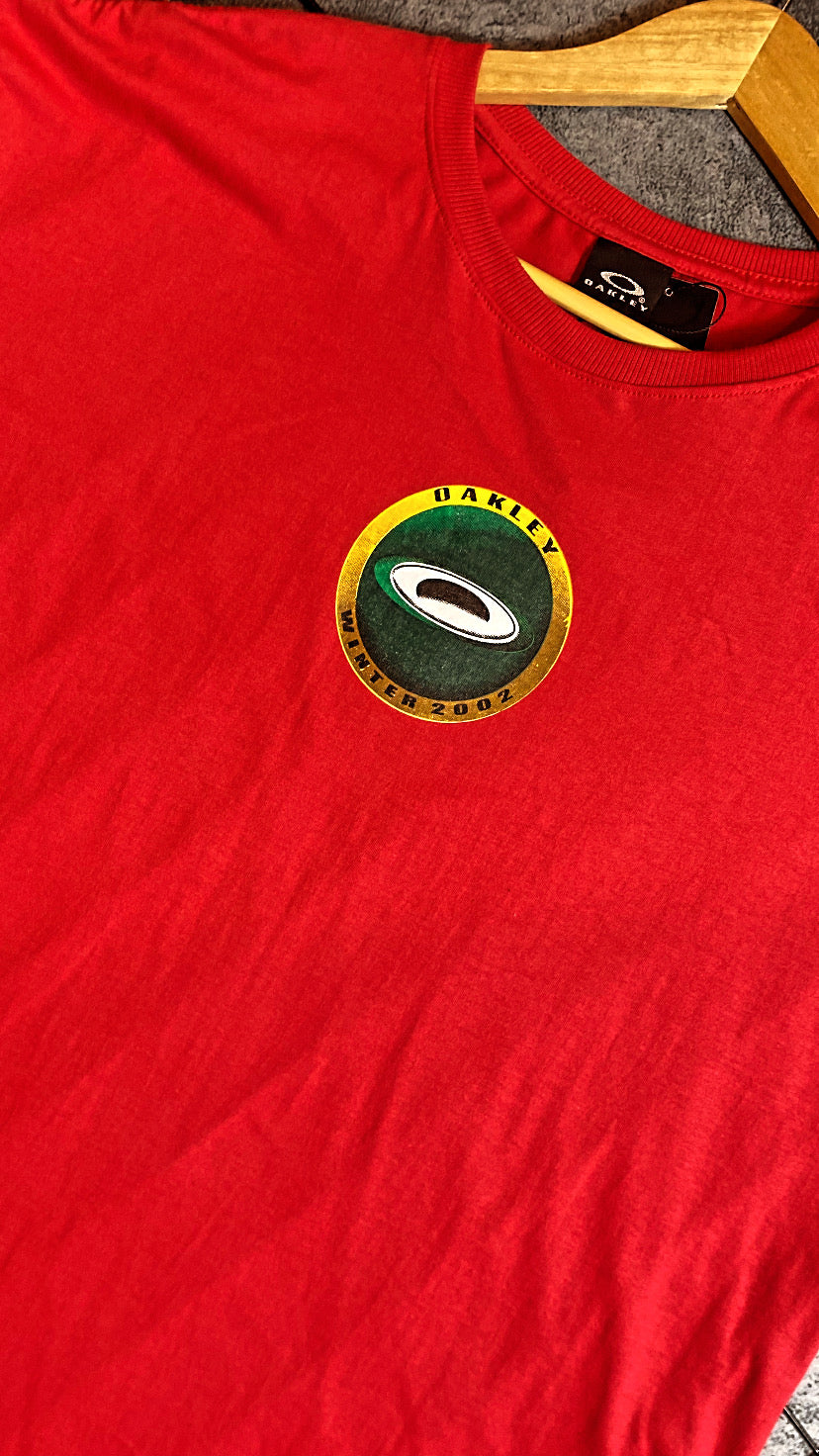 Camisa Oakley Edição Plus-size Vermelha em Algodão