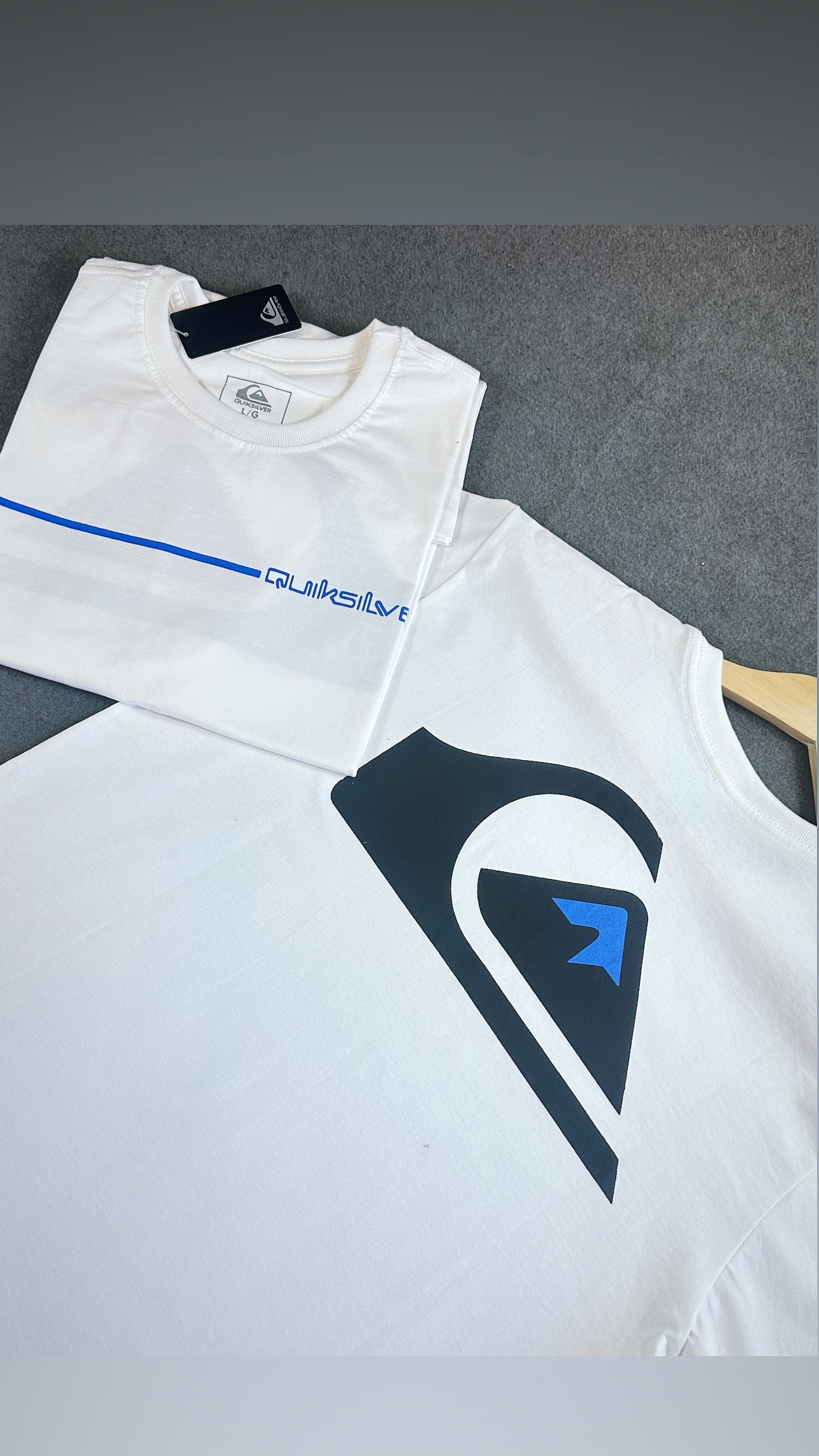 Camisa Quiksilver  Masculina Off-white em Algodão