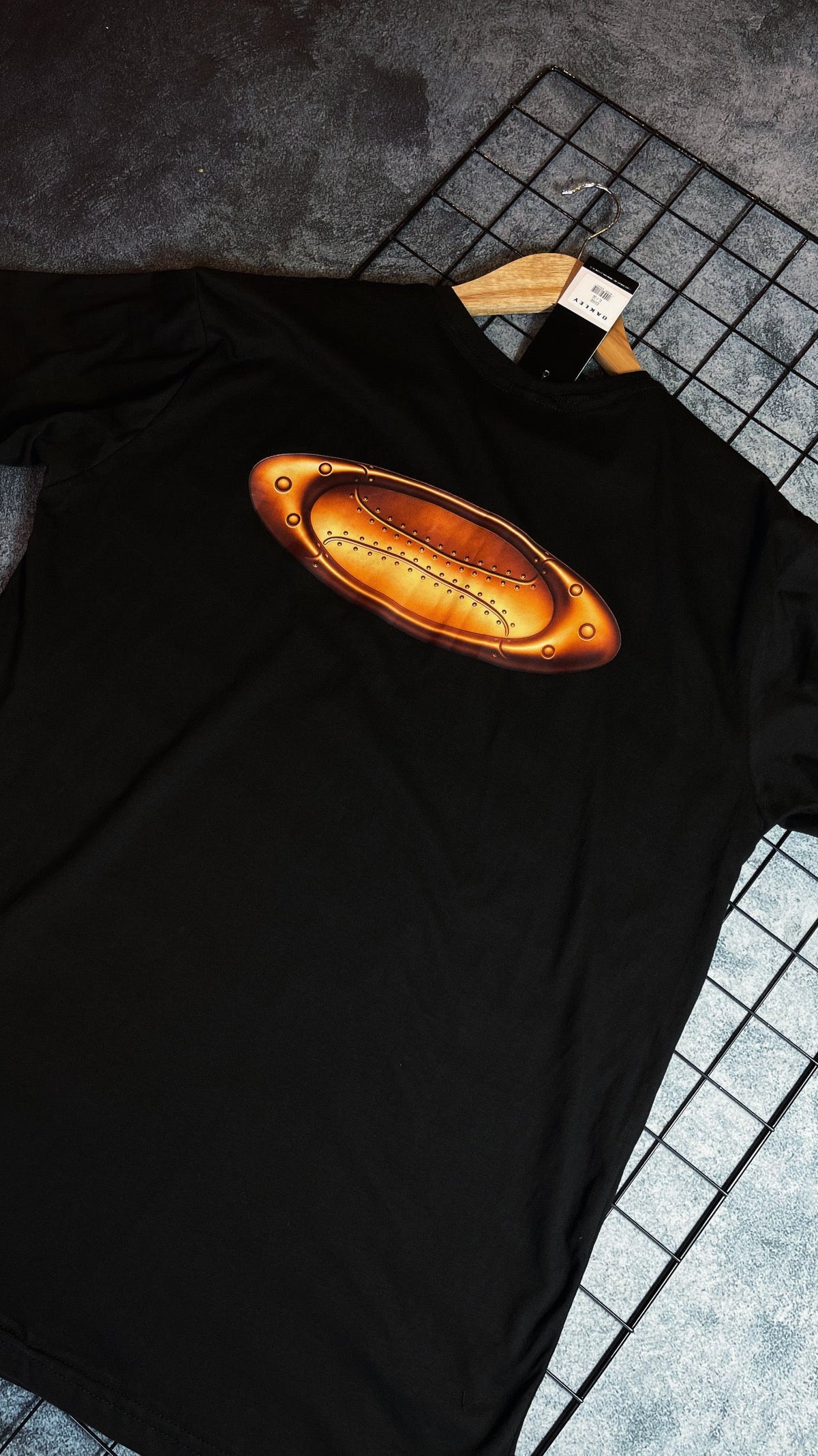 Camisa Oakley  Masculina Preta em Algodão