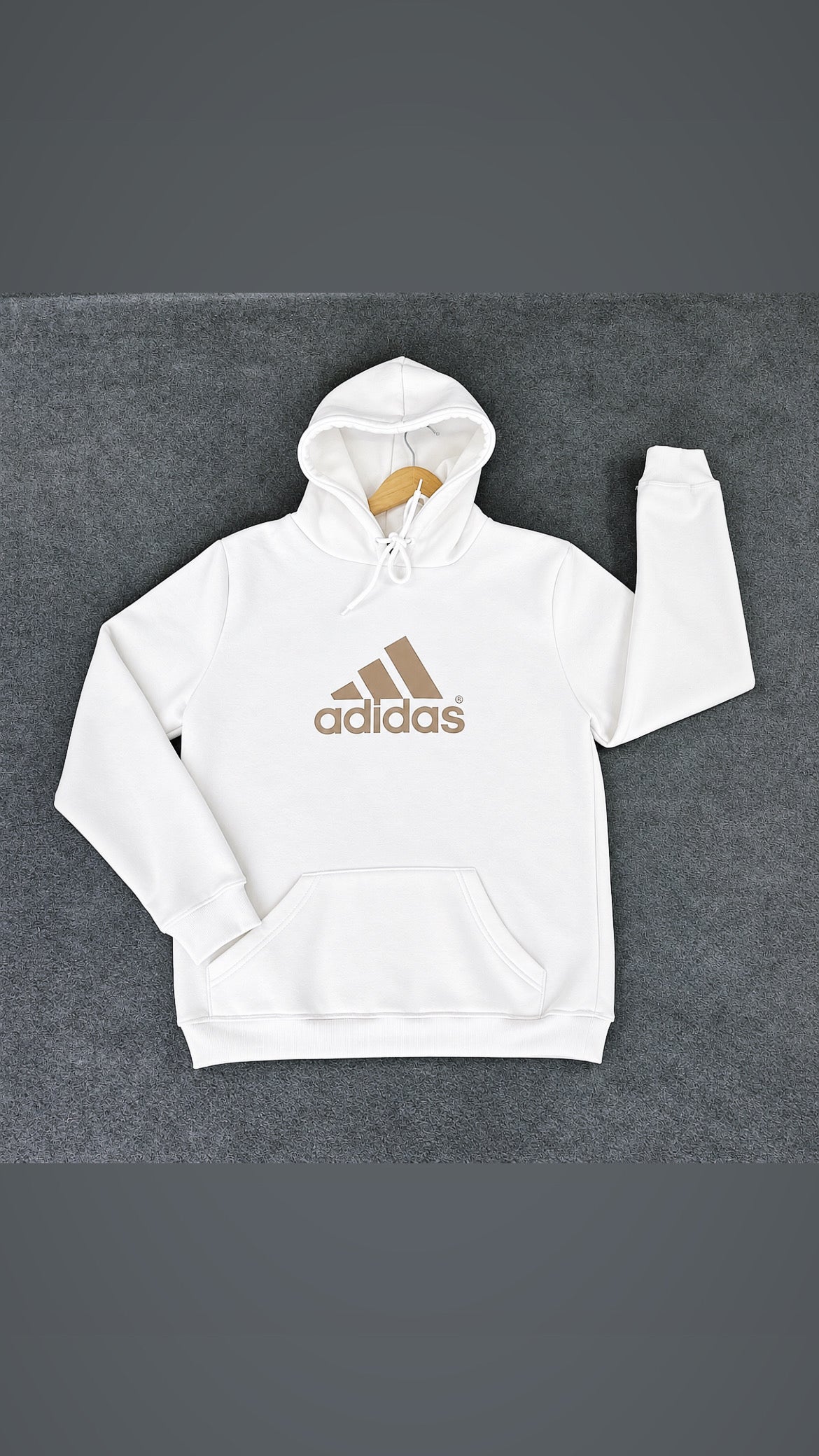 Moletom 3 Cabos Adidas Off White