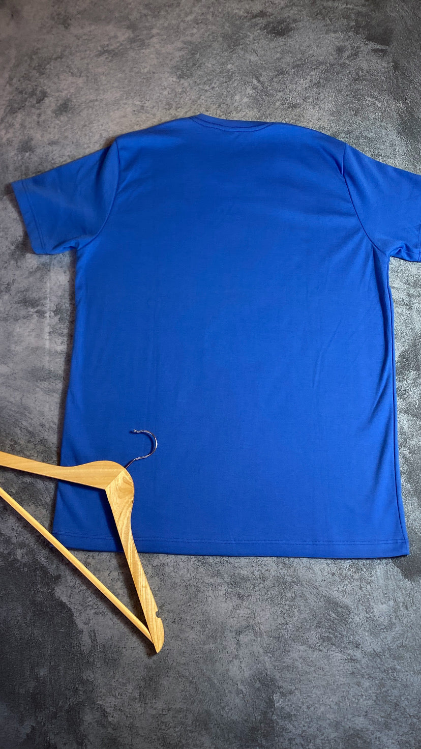 Camisa Peruana Diesel Azul  em Algodao com Elastano
