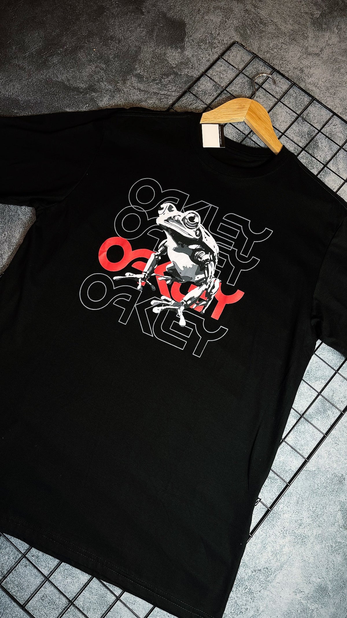 Camisa Oakley  Masculina Preta em Algodão