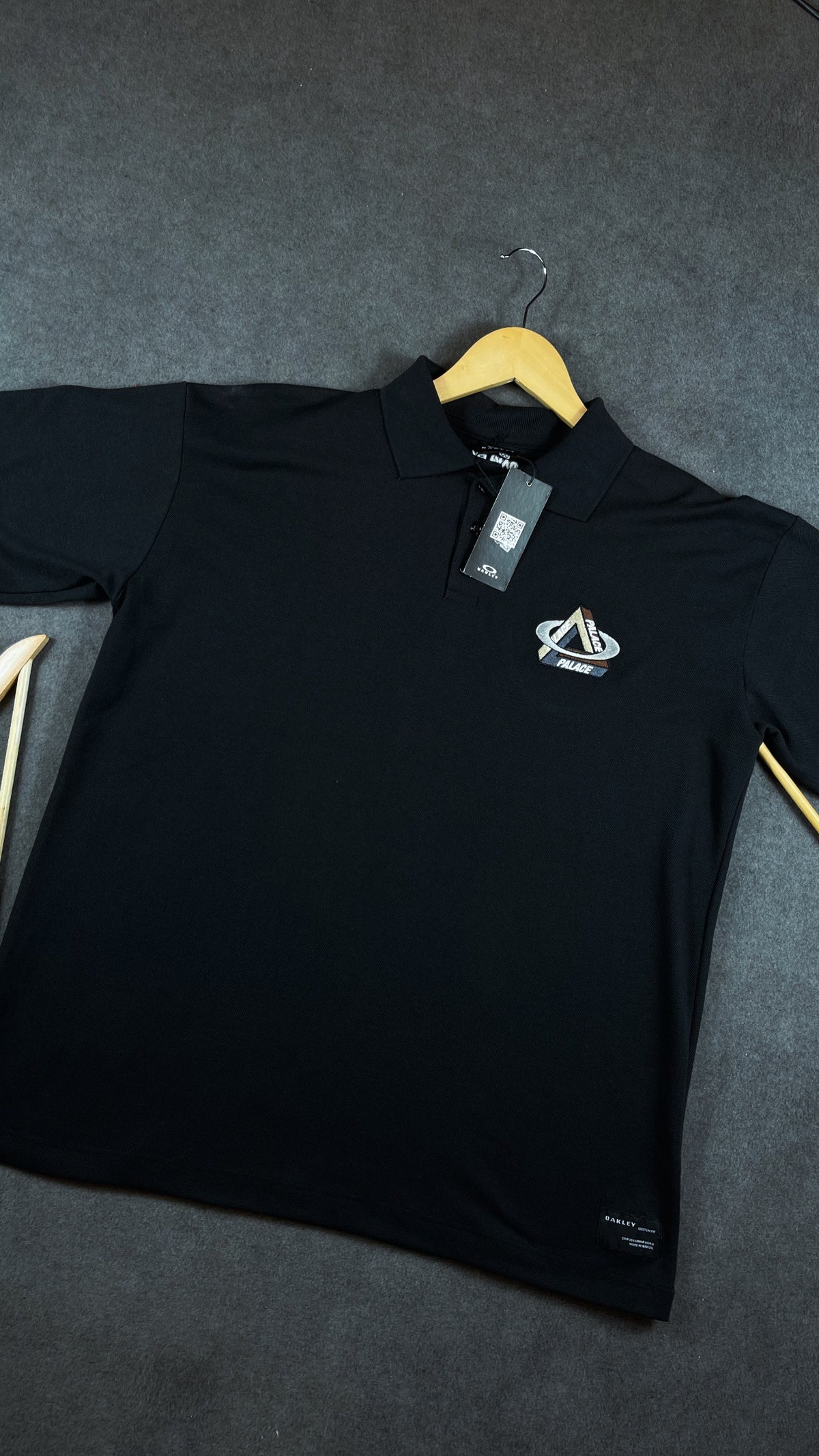 Camisa Polo Oakley Masculina Preta em Pique