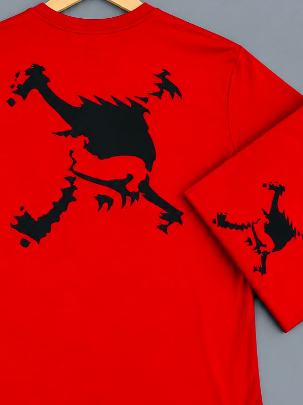 Camisa Oakley Masculina Skull Vermelha