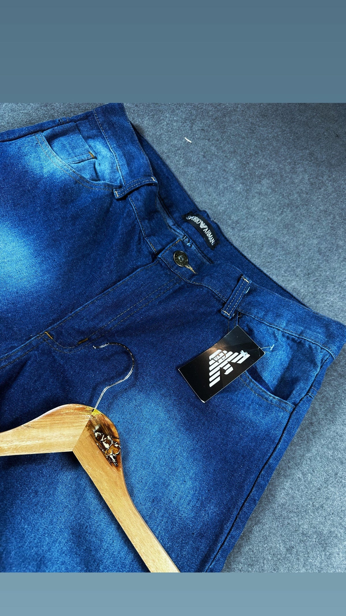 Bermuda Jeans Masculina Azul