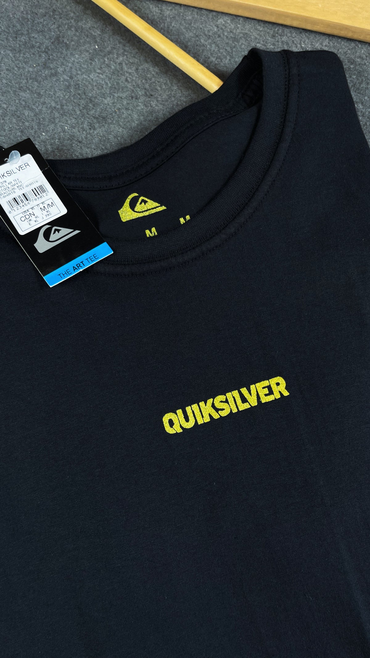 Camisa Masculina Quiksilver Preta em Algodão
