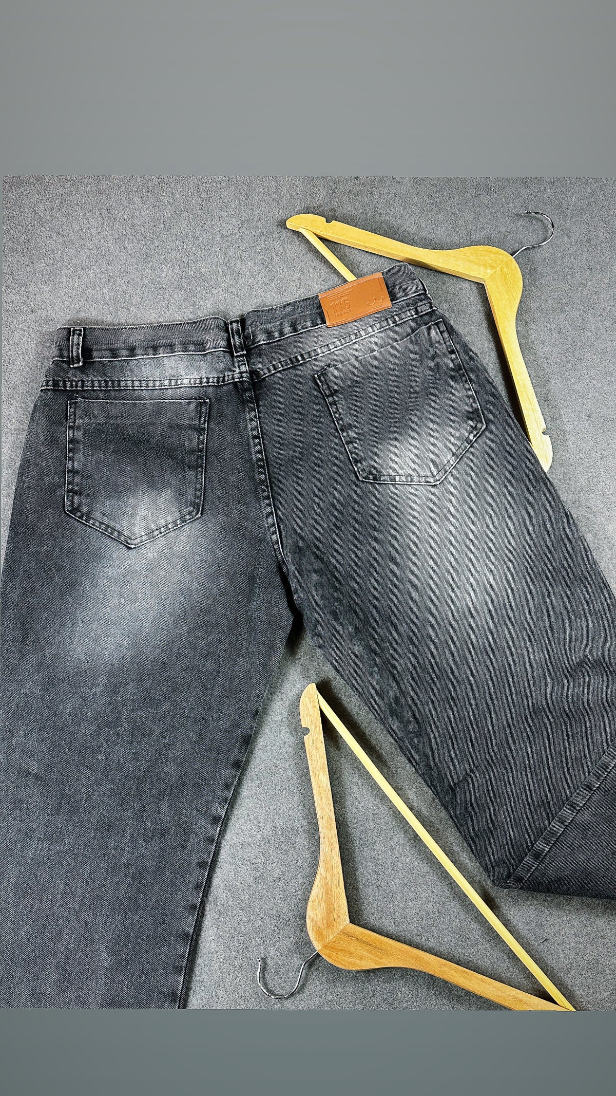 Calça Jeans Balão Grafite