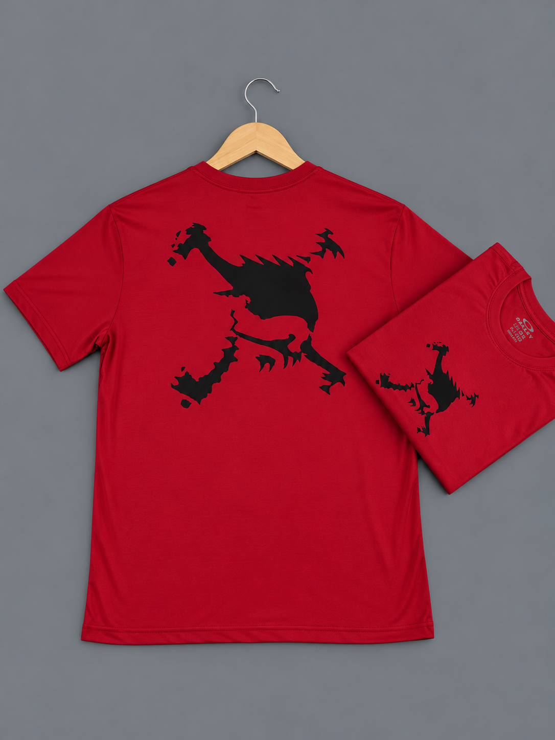 Camiseta Oakley Masculina Skull Vermelha