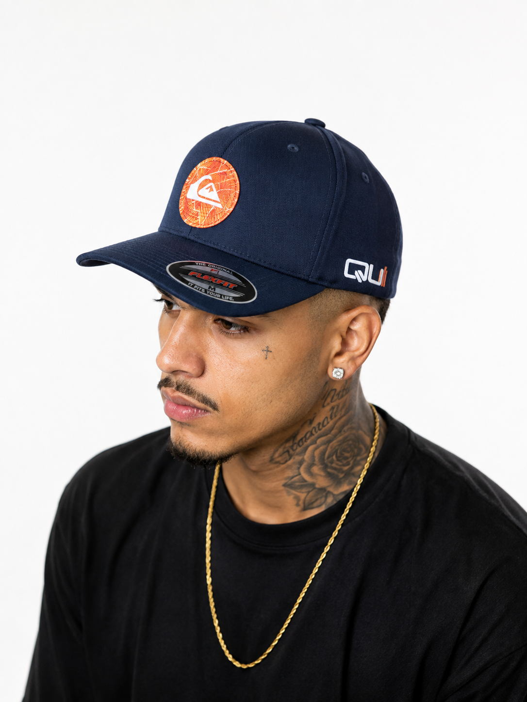 Boné Flex Fit  Poliester Azul