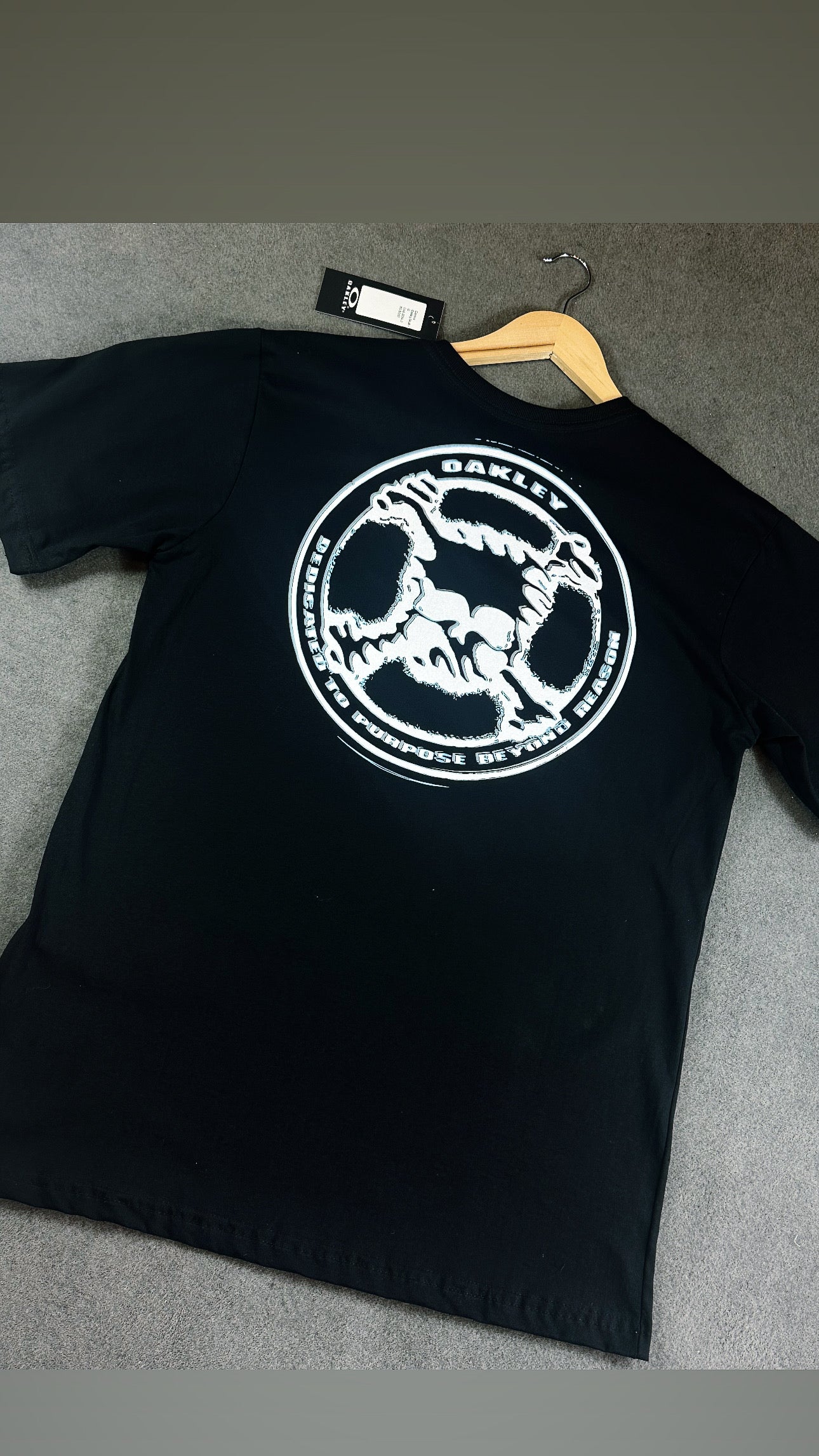 Camisa Oakley  Masculina Preta em Algodão