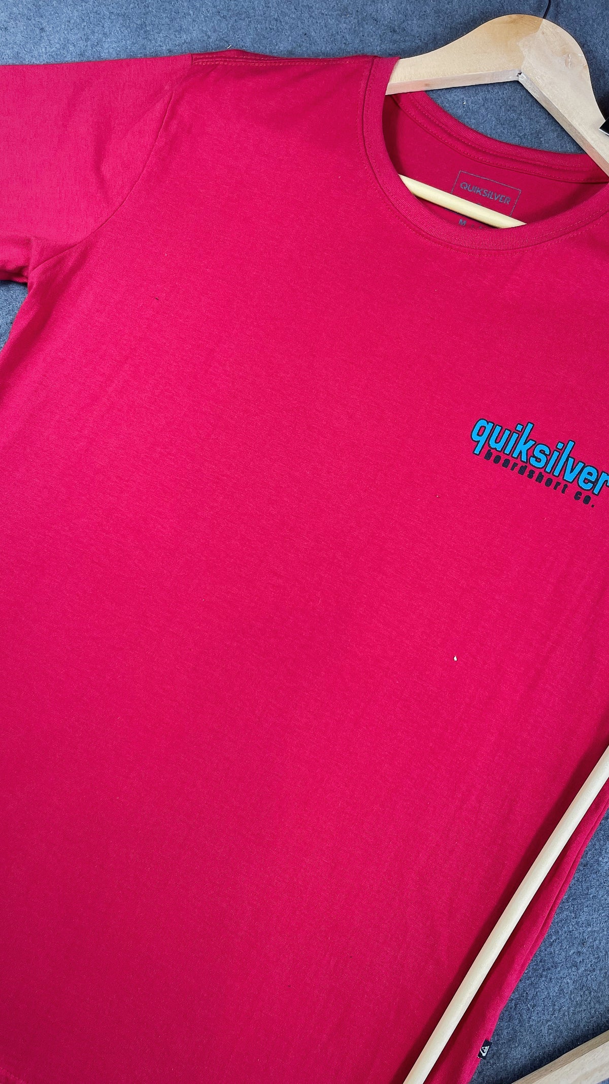 Camisa Qiksilver  Masculina Vermelha em Algodão
