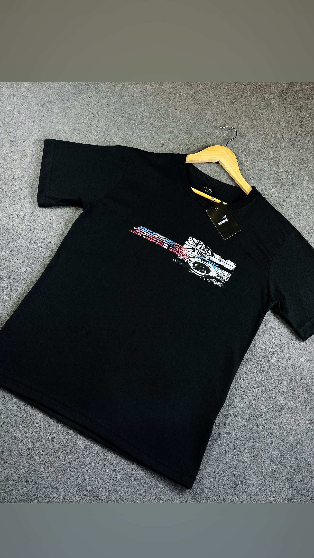 Camisa Oakley  Masculina Preta em Algodão