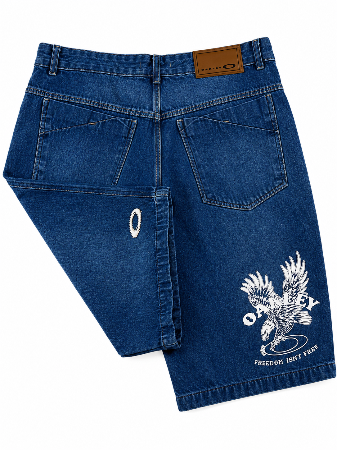 Bermuda Jeans Balão Oakley Estampada