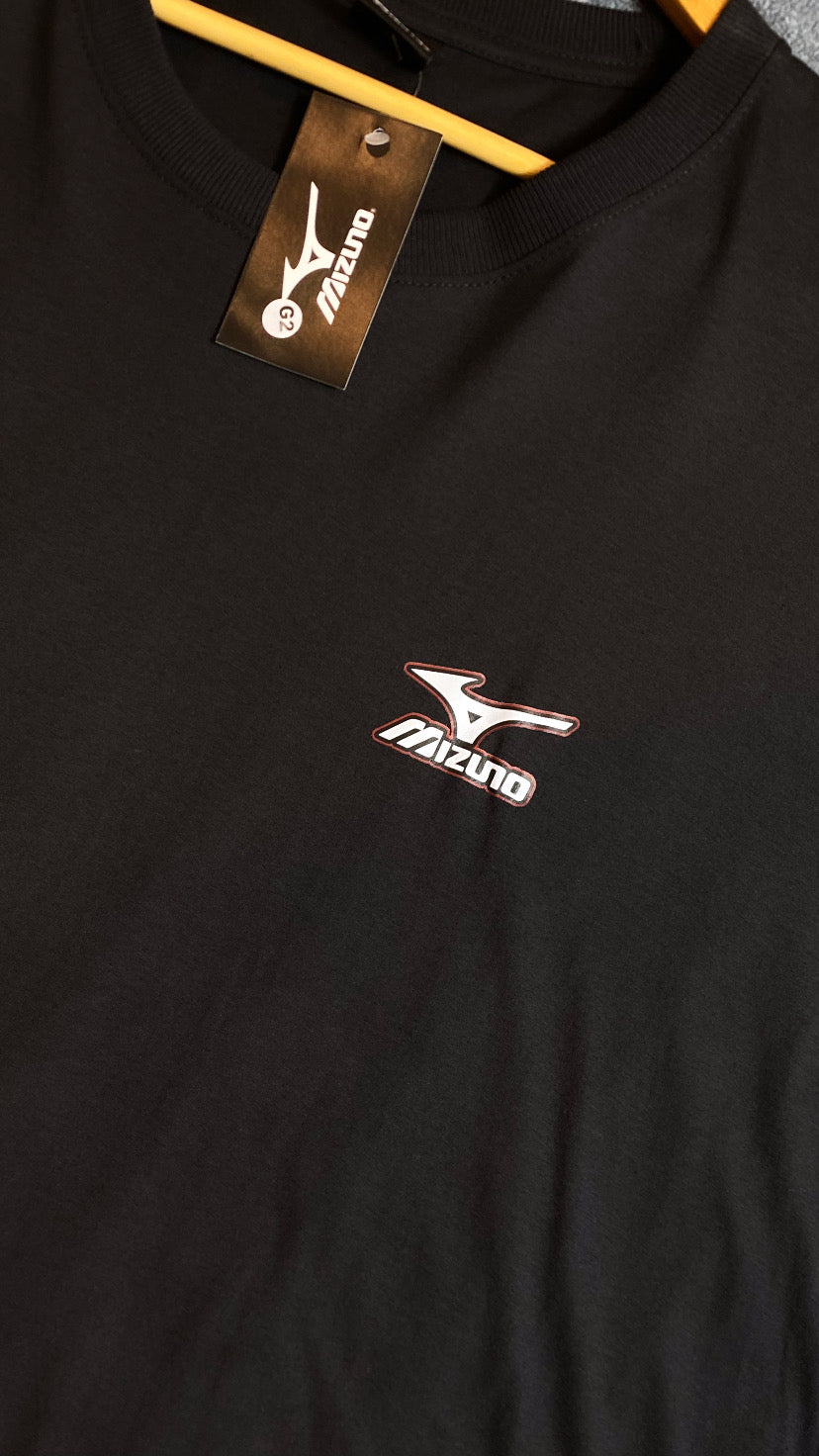 Camiseta Plus size Mizuno preta em Algodão