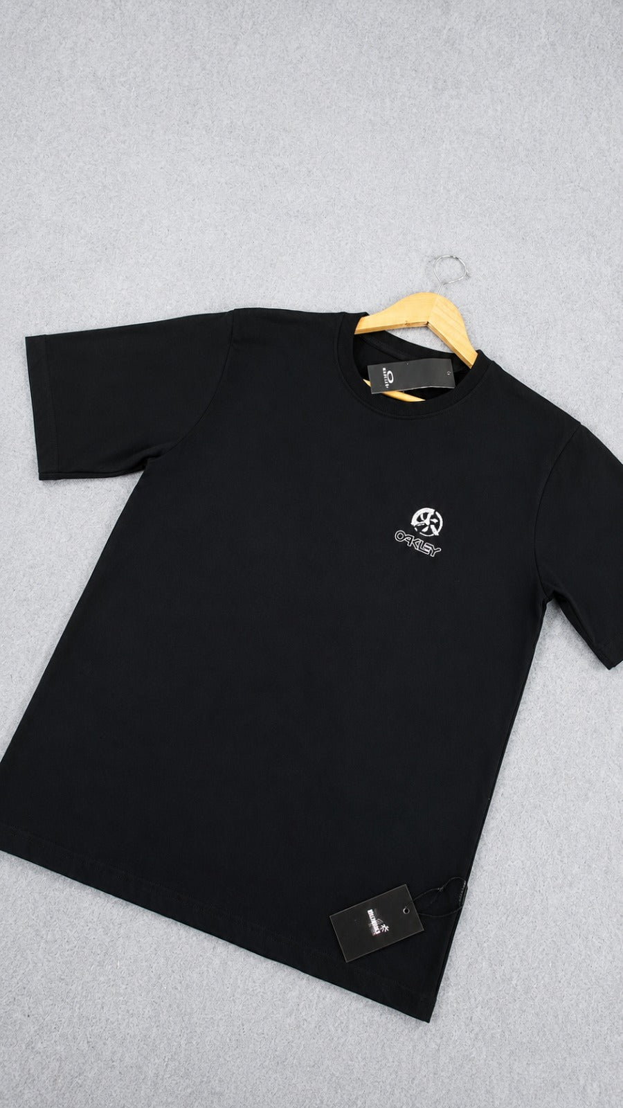 Camisa Oakley  Masculina Preta em Algodão