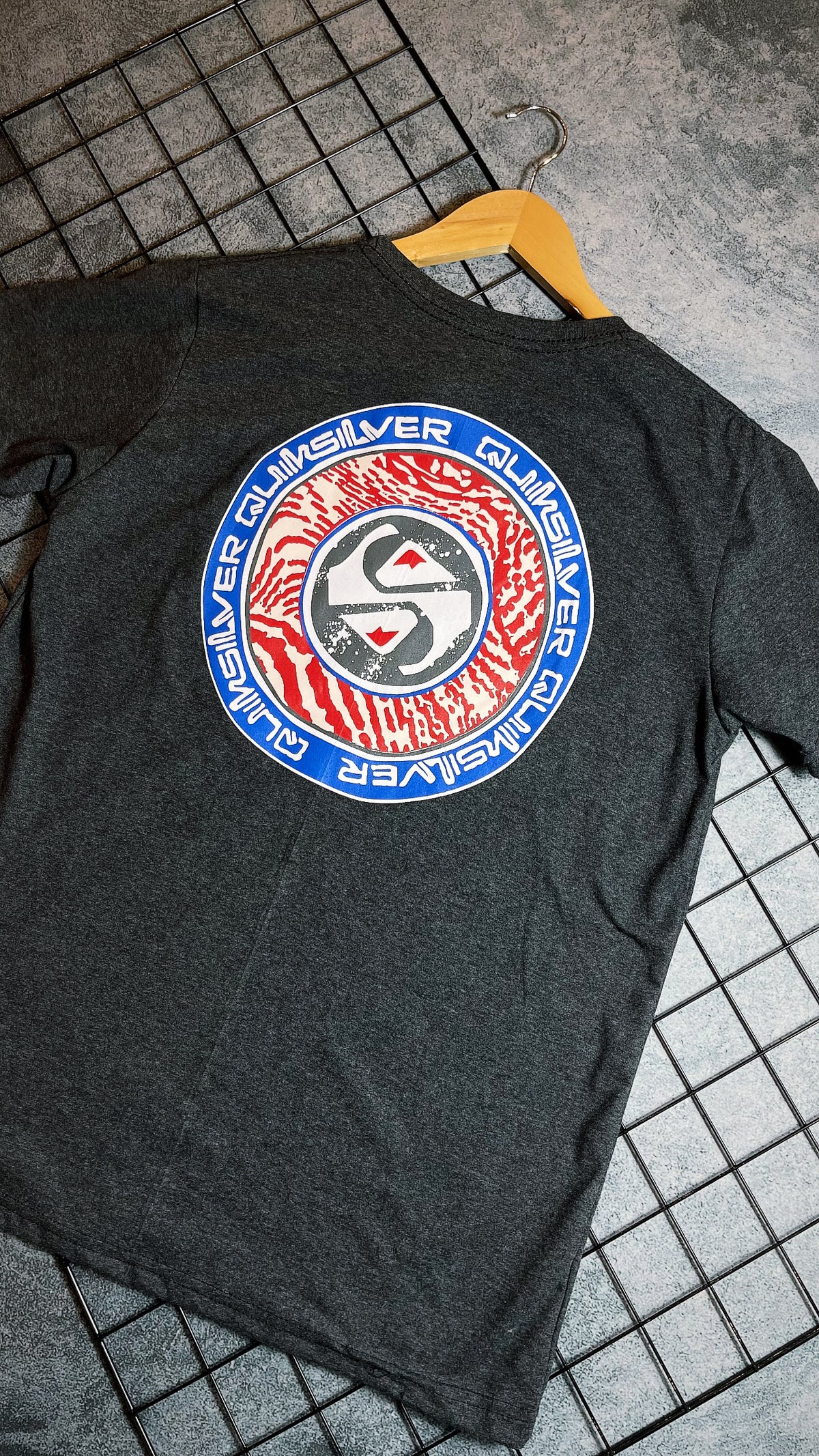 Camisa Quiksilver Cinza em Algodão