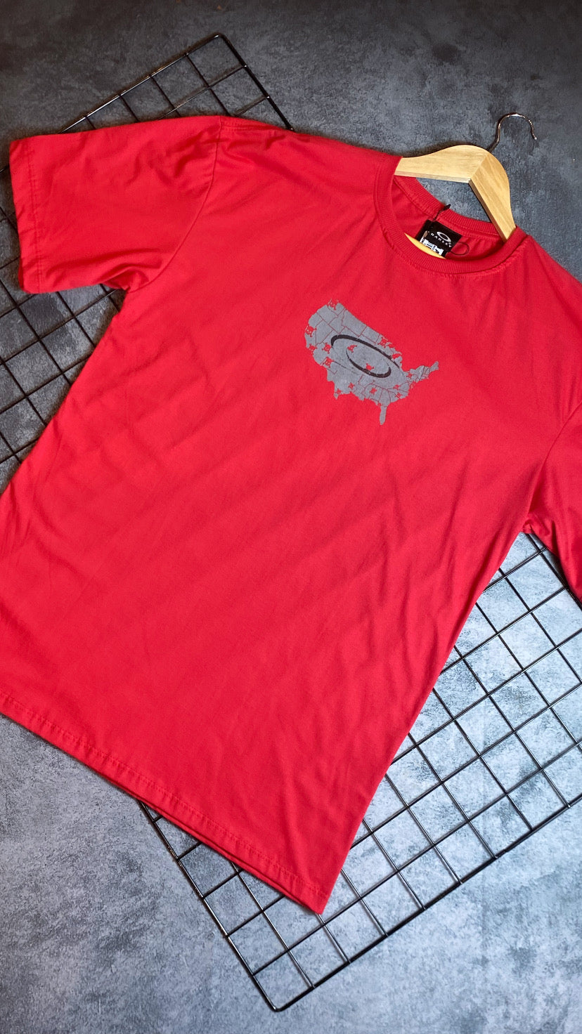 Camiseta Plus size Aoakley-Vermelha (Paises)