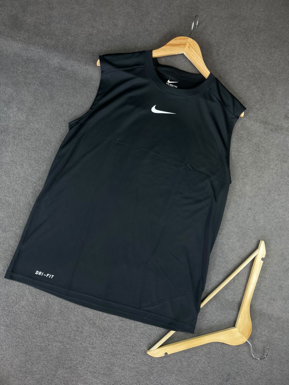 Camisa Masculina Dry Fit Tecido Quadriculado Preta