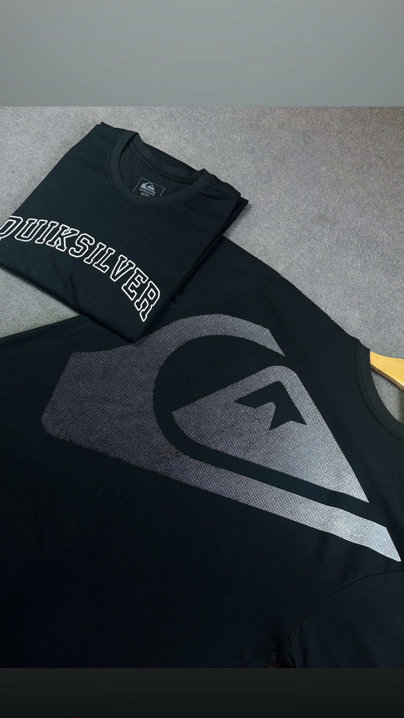 Camisa Quiksilver  Masculina Preta em Algodão