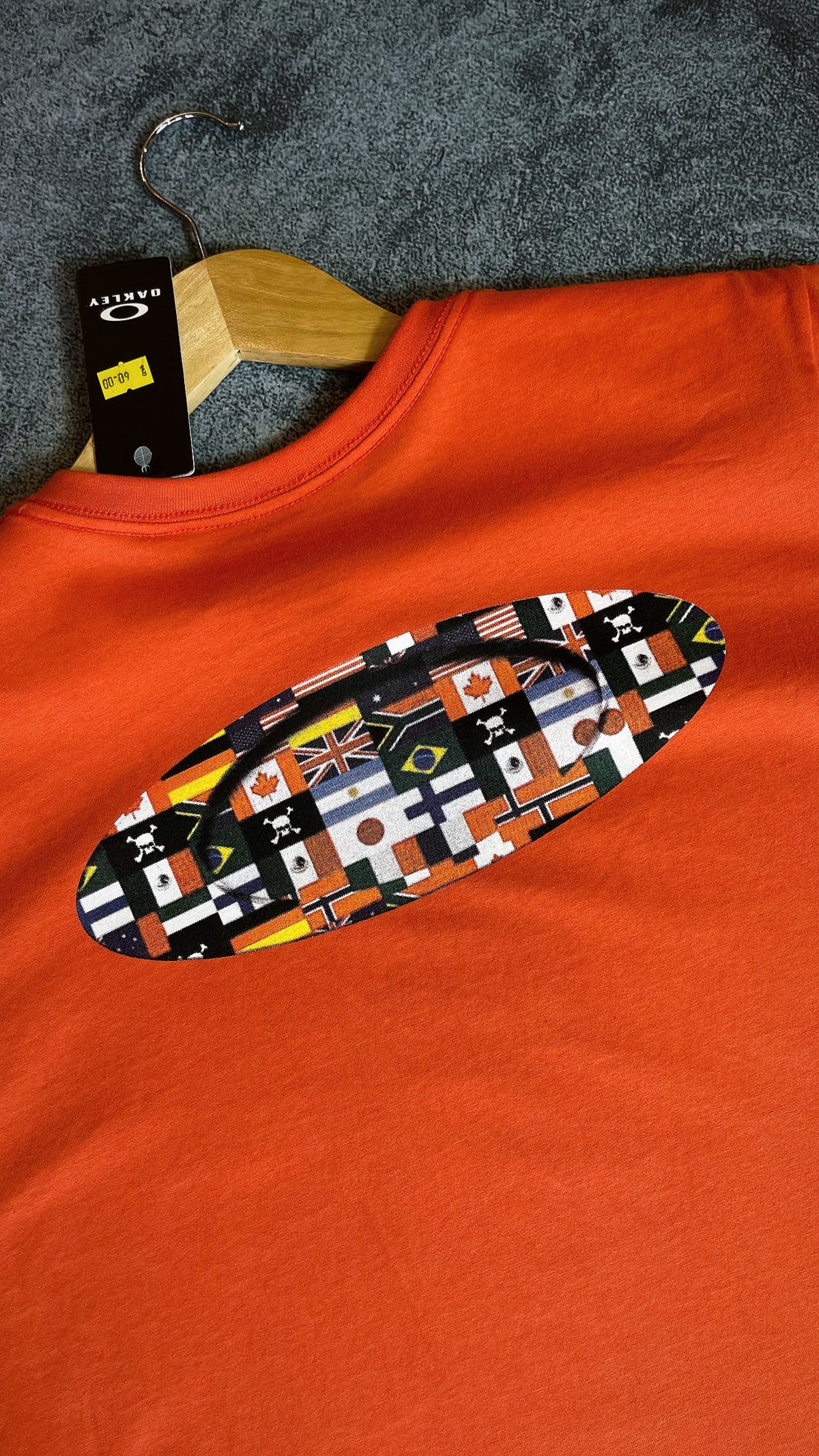 Camisa Oakley  Masculina em Algodão Laranja